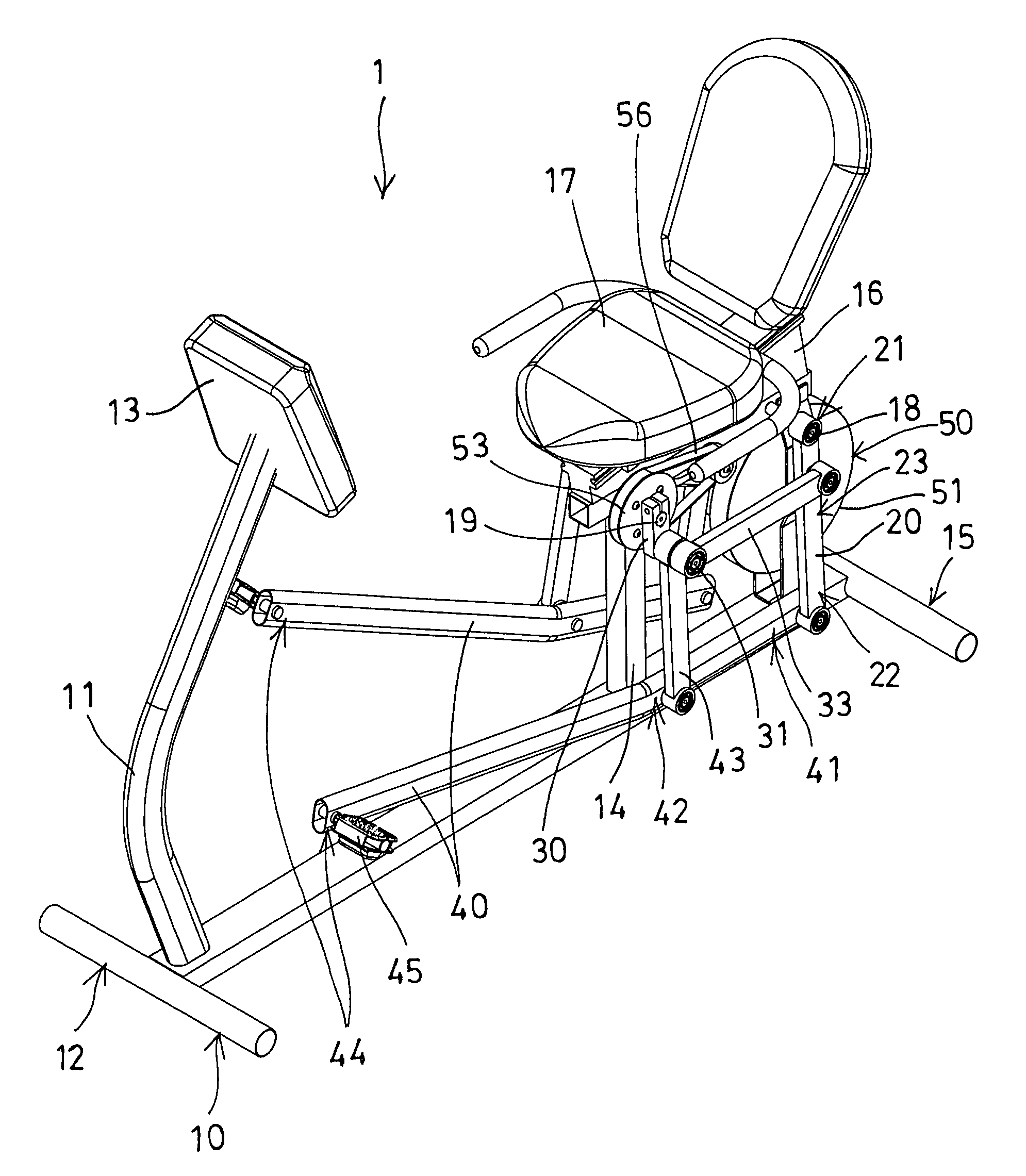 Stationary exerciser