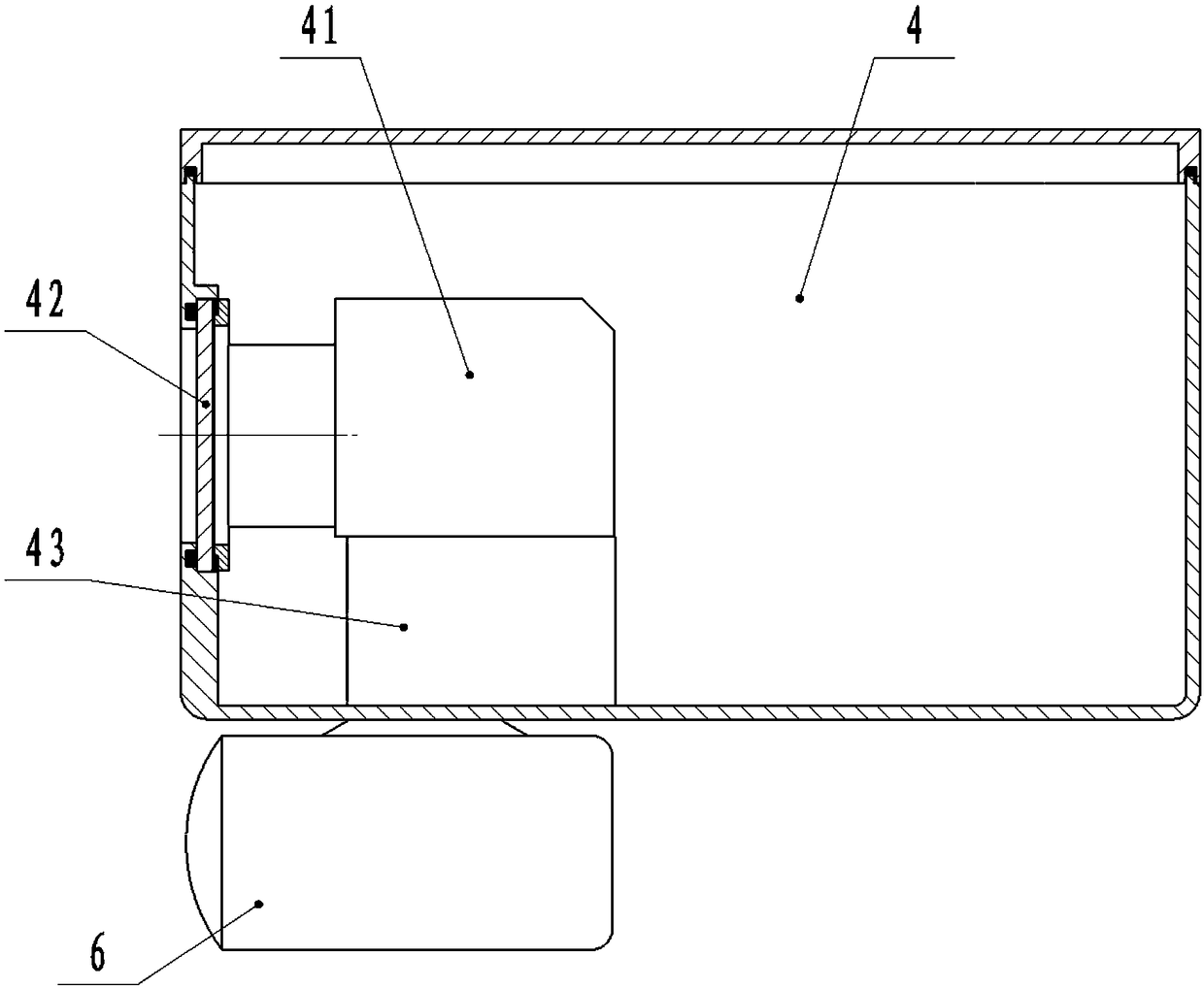 Pan-tilt for inspection robot of transformer substation