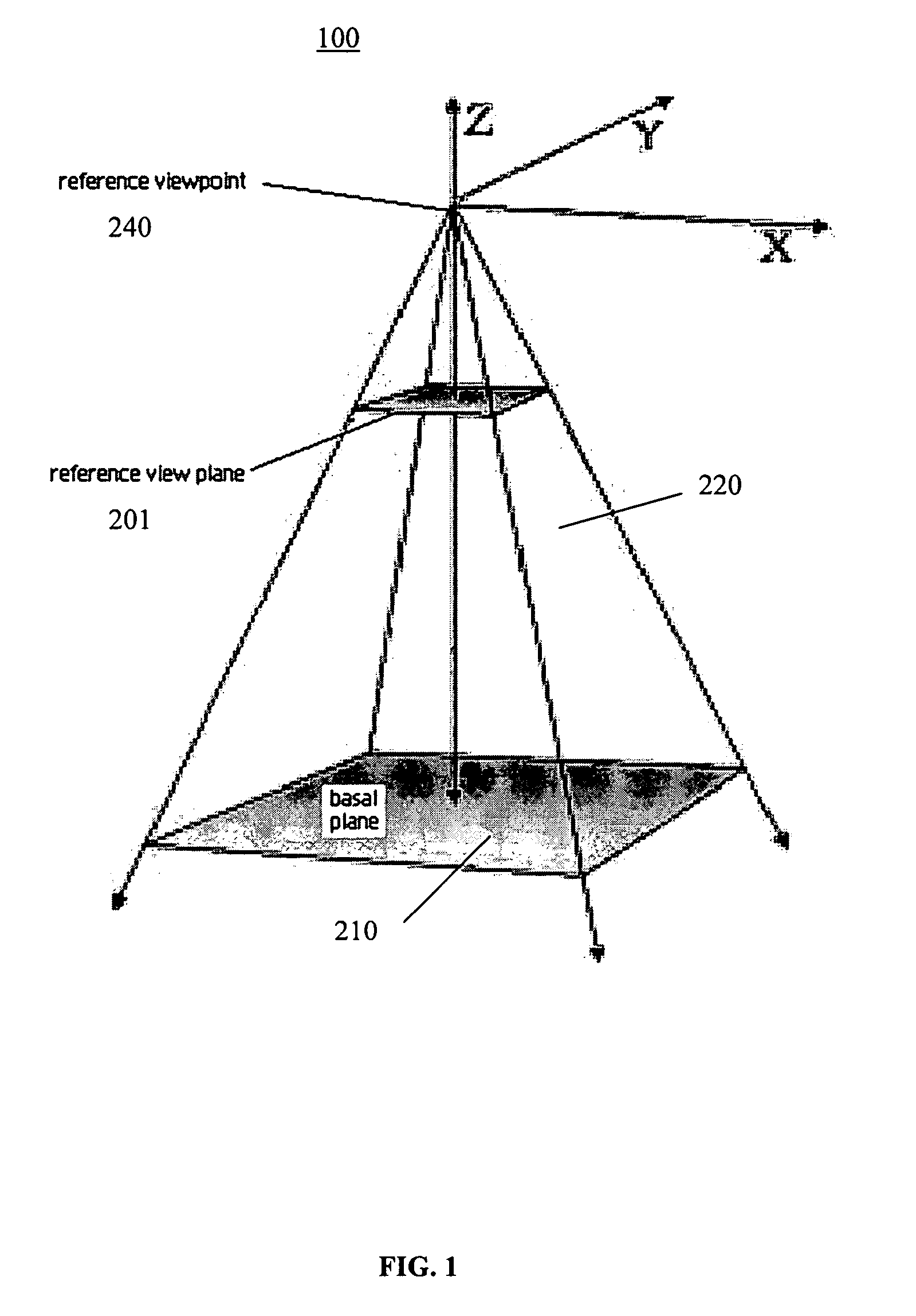 Method and system for generating detail-in-context lens presentations for elevation data