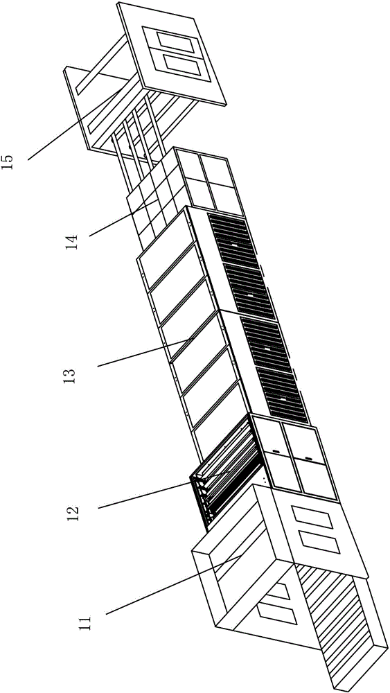 Automatic washing production line for plastic boards