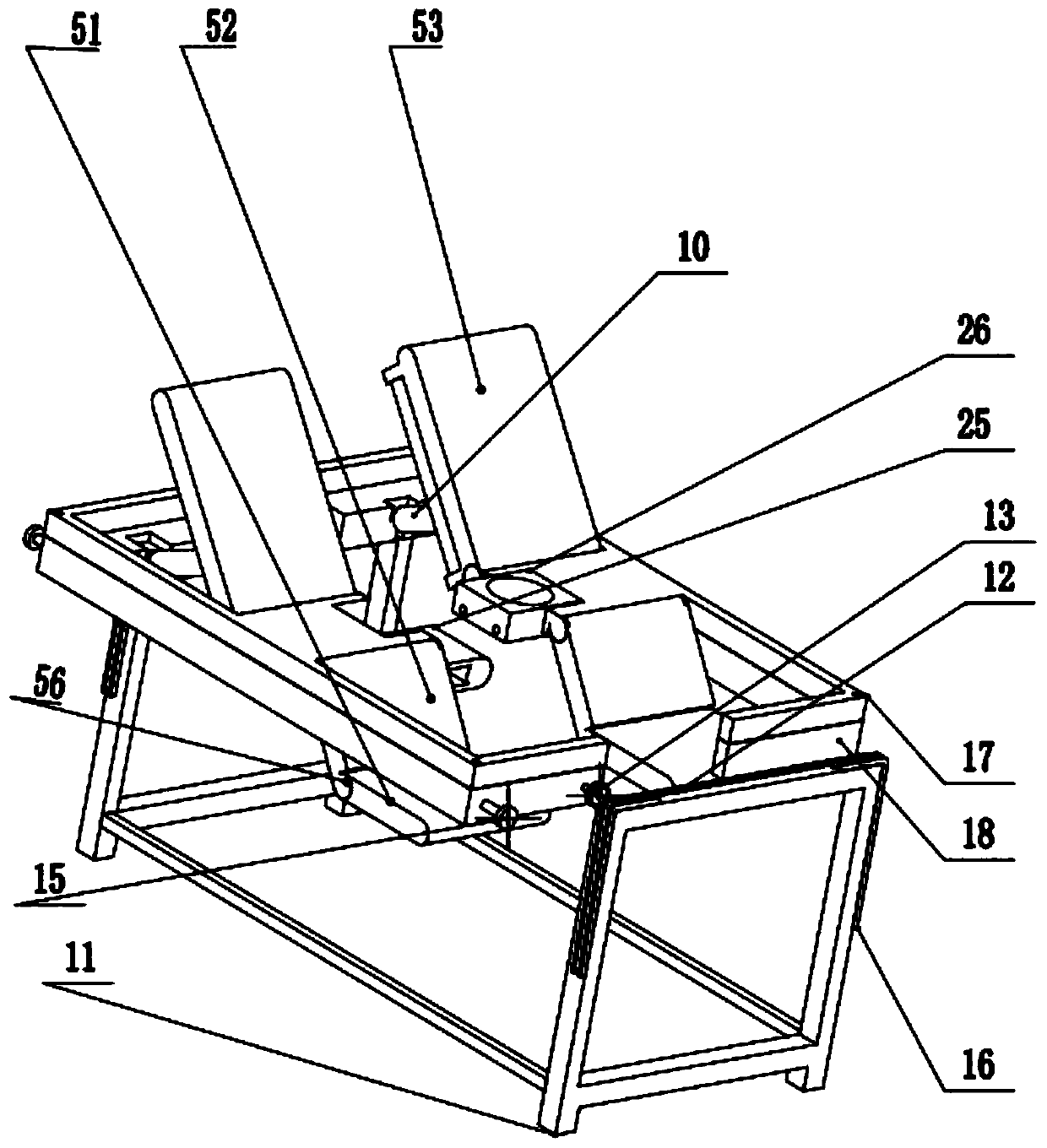 Rehabilitation caring bed having functions of toileting and bathing