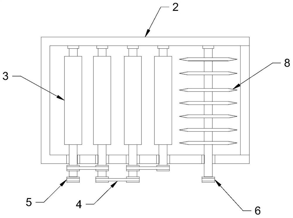 A construction waste disposal device