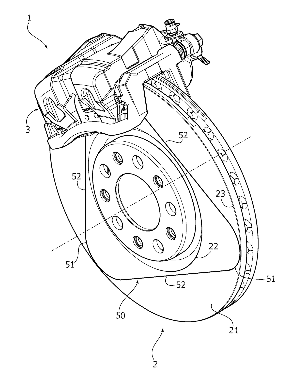 Brake disc for motor-vehicle disc brakes