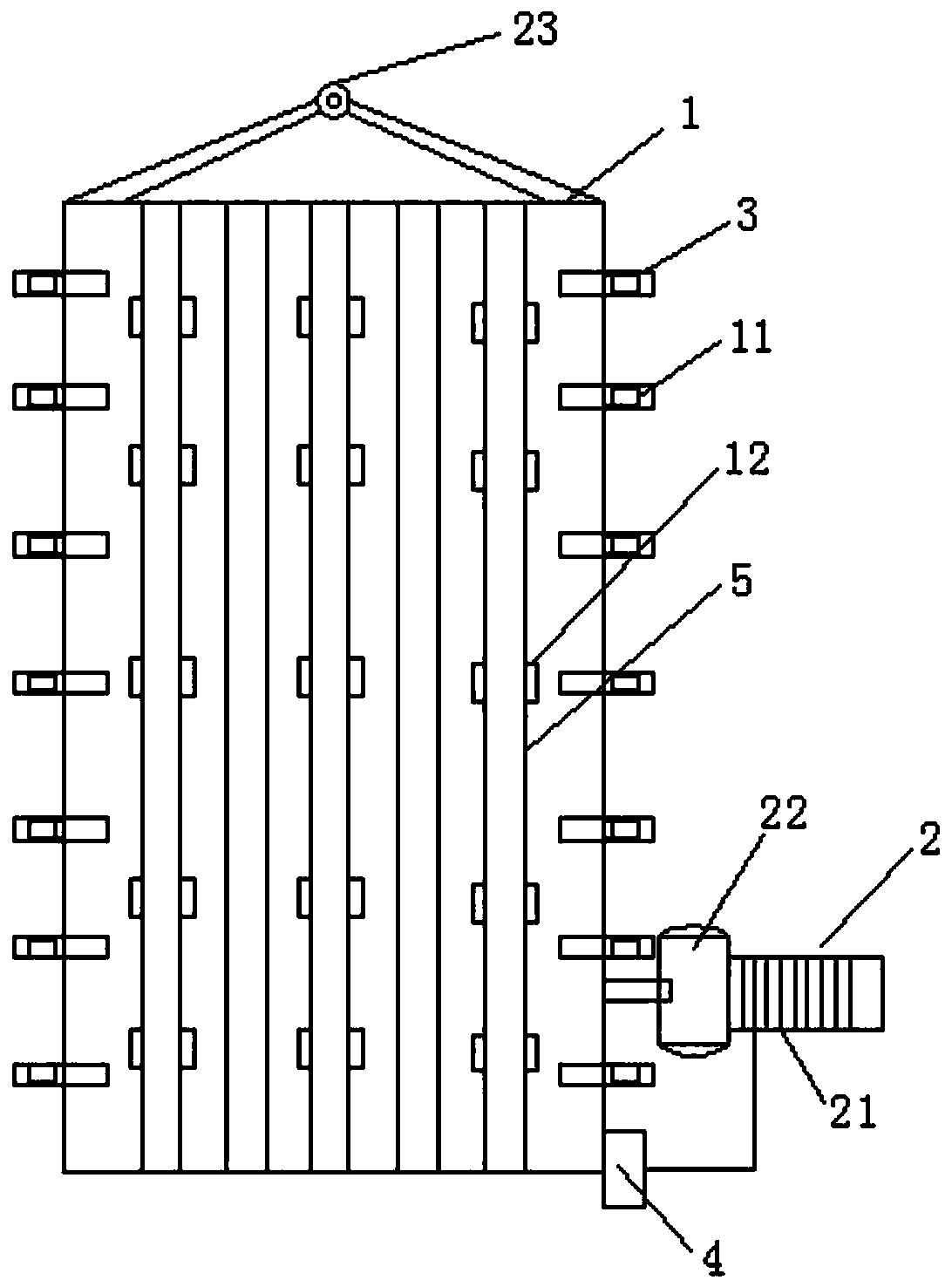 Melt-blowing mesh-belt swinging mechanism