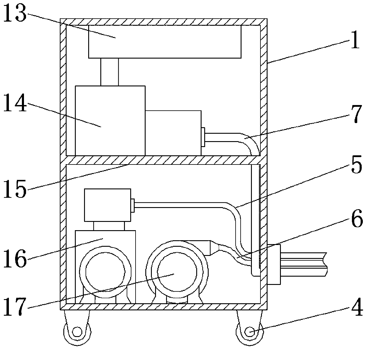 Laser welding machine based on water cooling and facilitating accurate butt joint