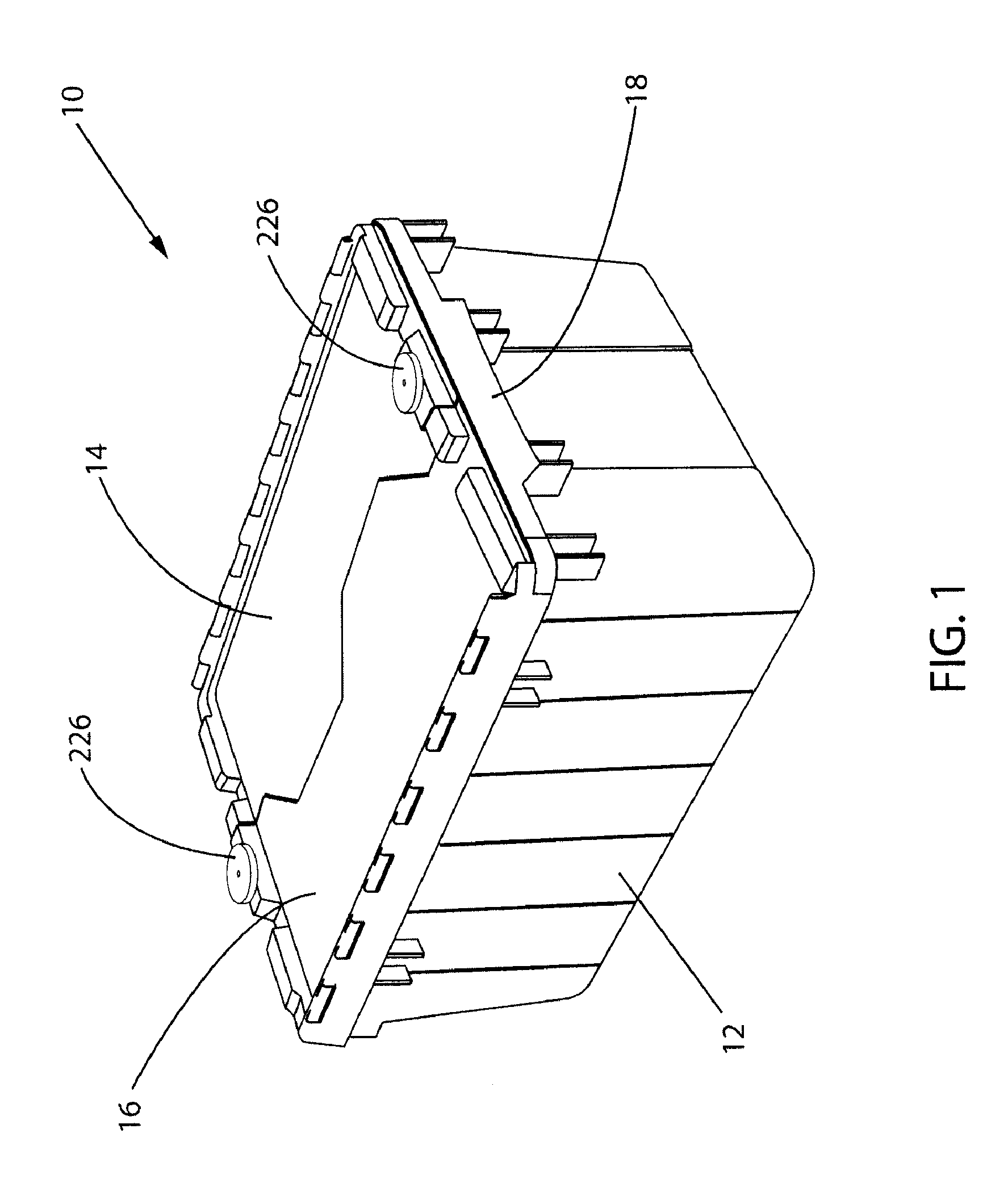 Locking device for tote bin