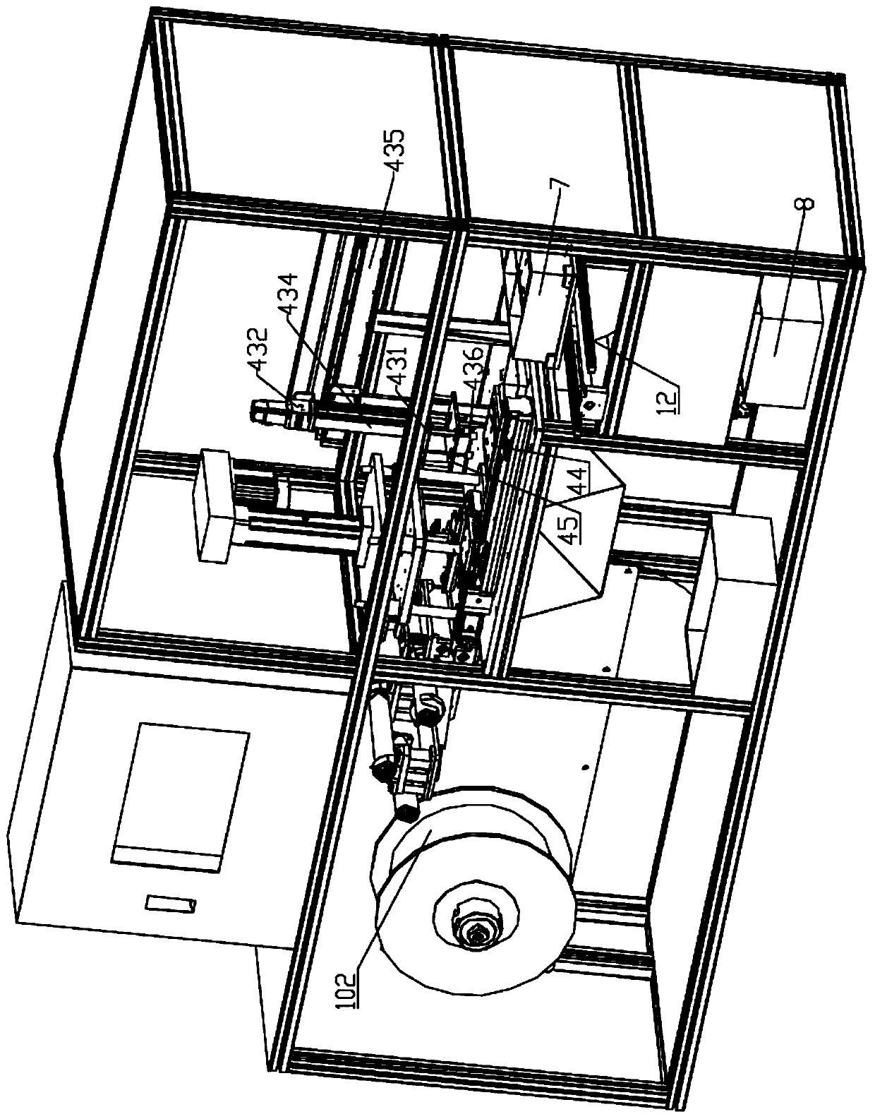 Plastic hose cutting machine and cutting method thereof