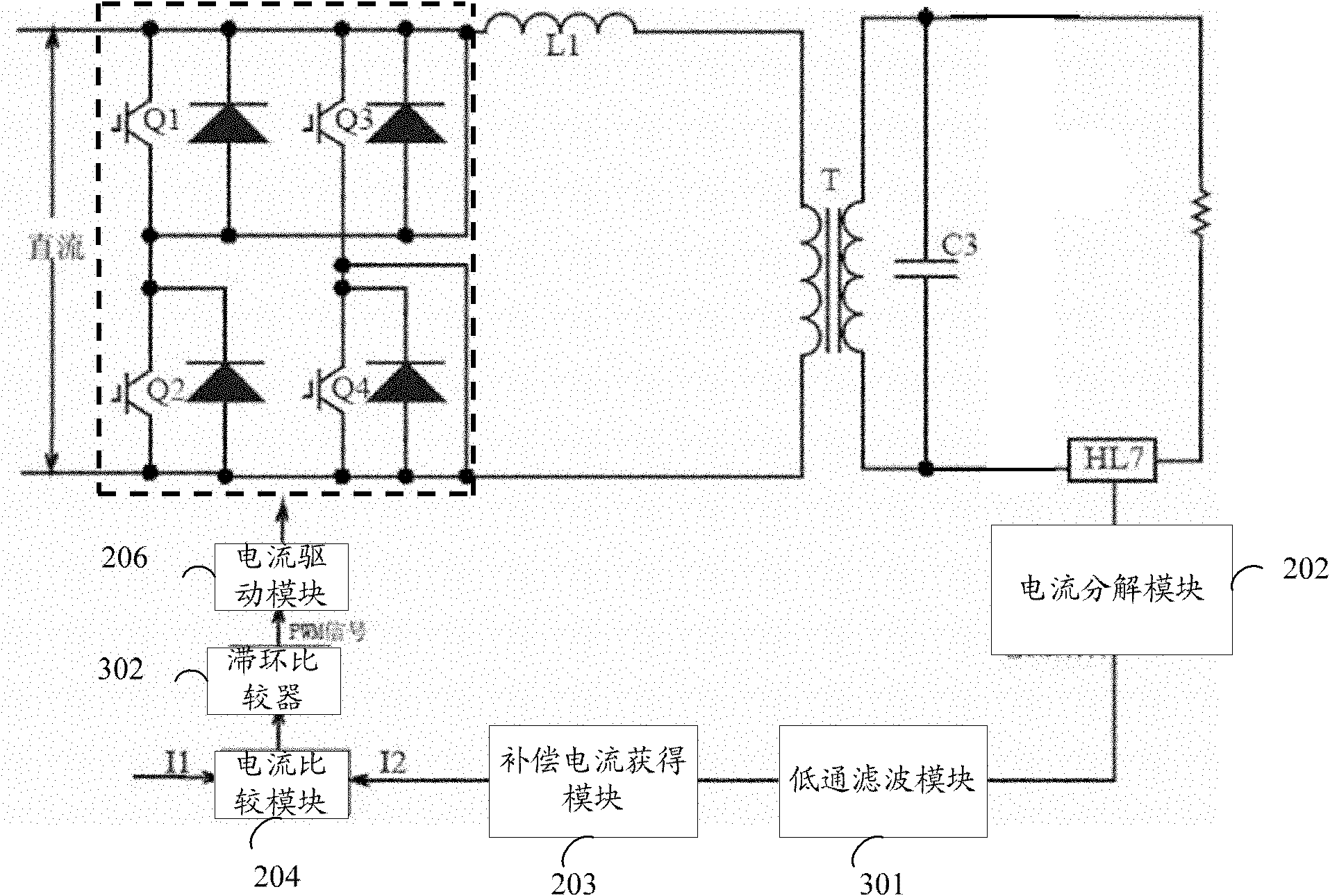 Device and method for reactive power compensation and harmonic suppression of grid-connected potovoltaic system