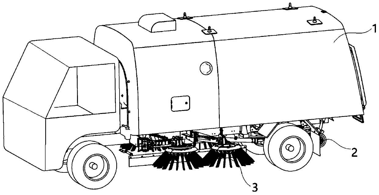 Sanitation vehicle operating device control method, control system, operating device and sanitation vehicle