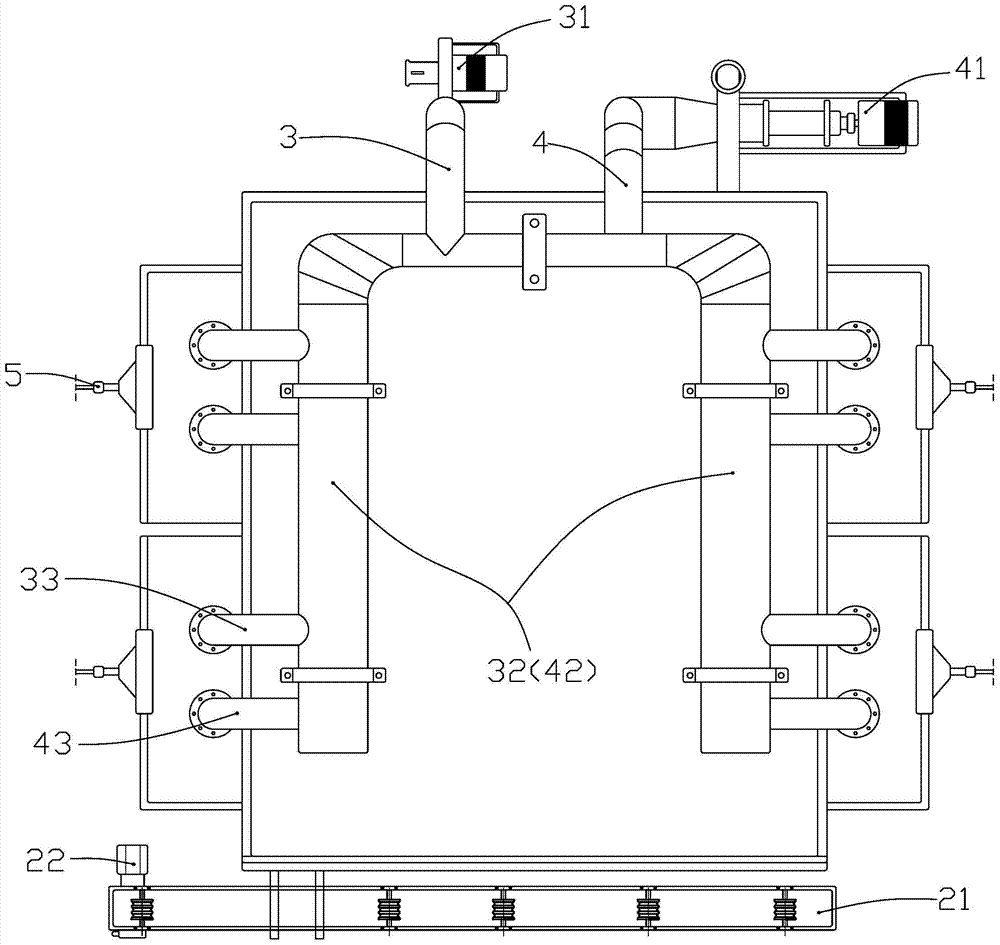 Gas heating furnace for hub forging