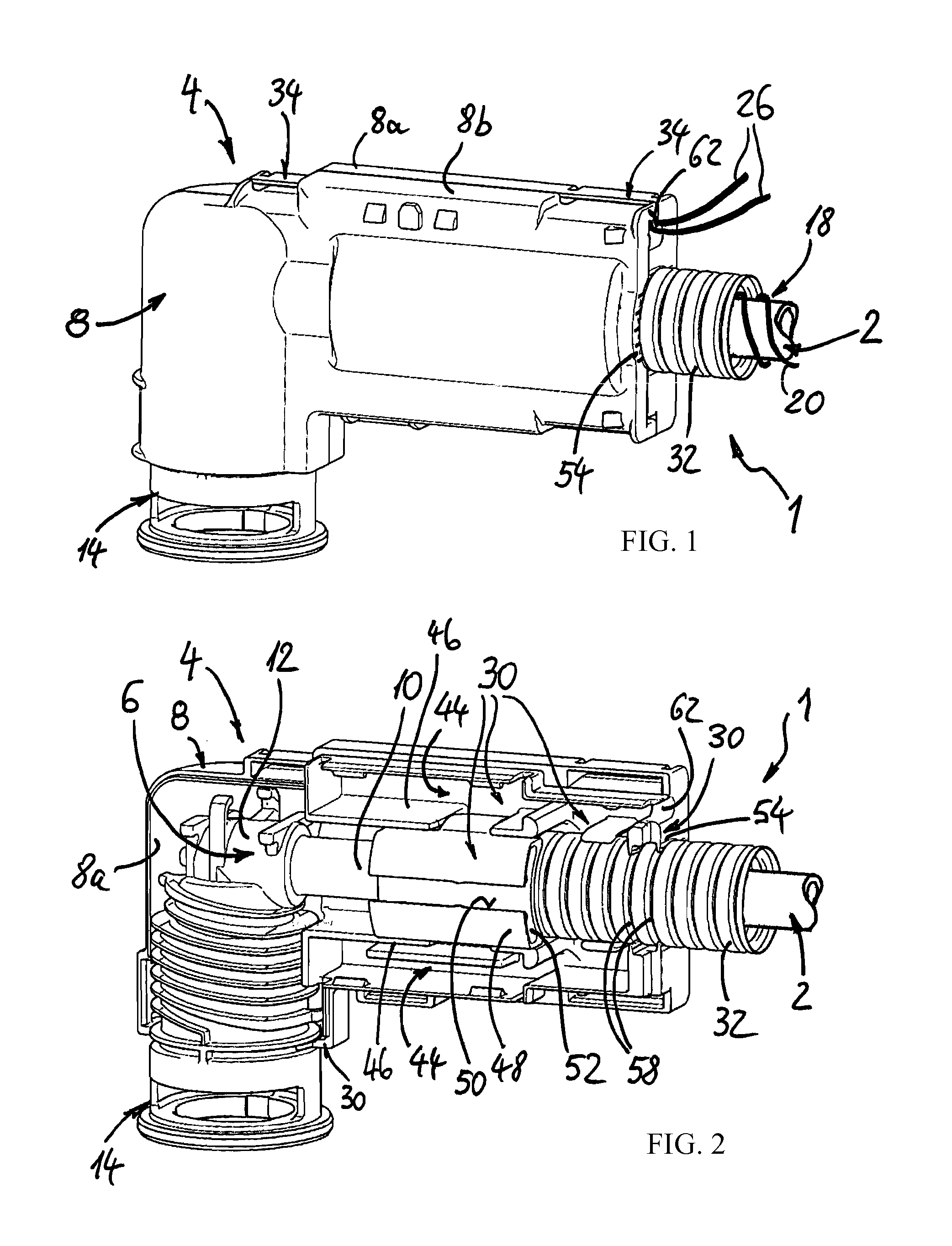 Electrically heatable media line and line connector