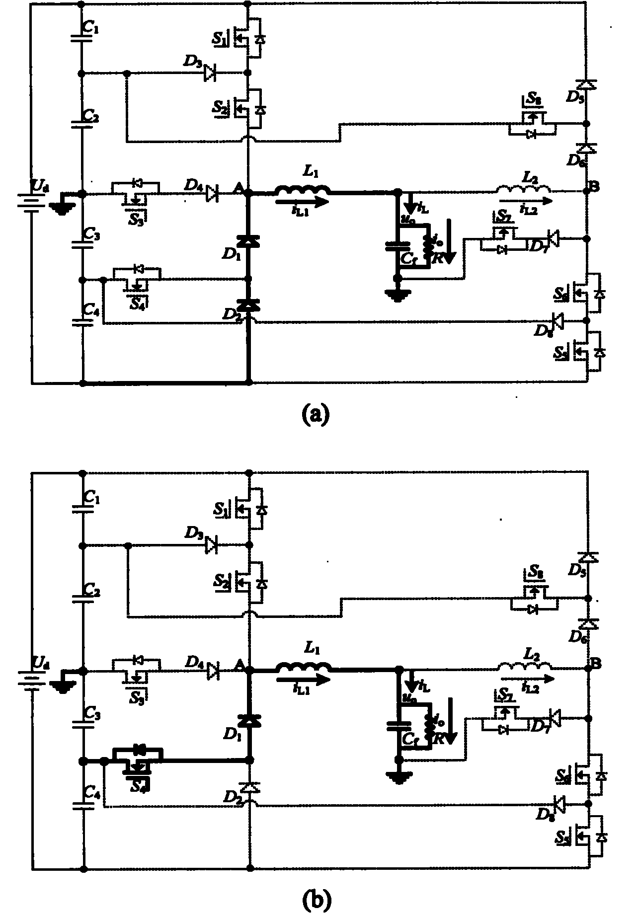 Diode clamping five-level dual buck half-bridge inverter