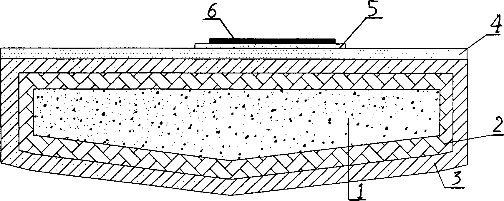 Multicolor composite material well cover and production process thereof