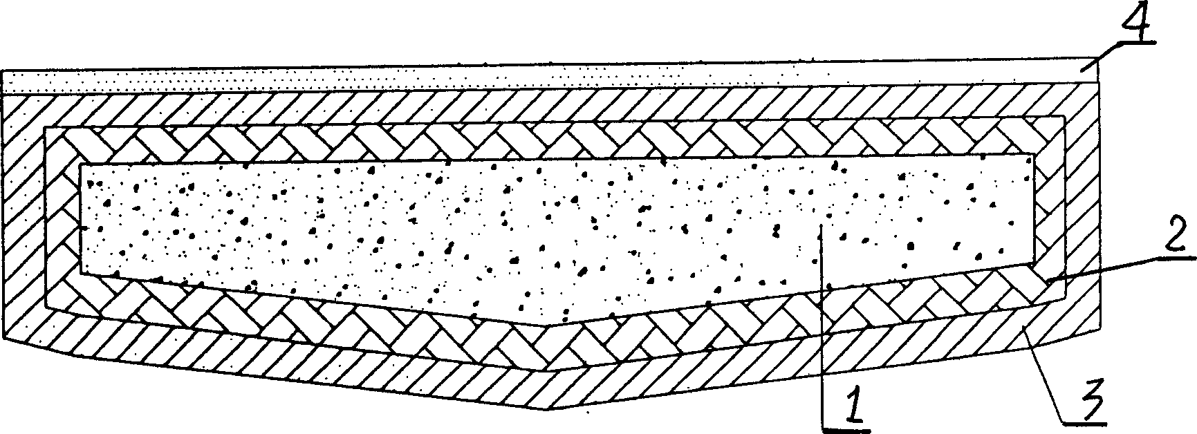 Multicolor composite material well cover and production process thereof