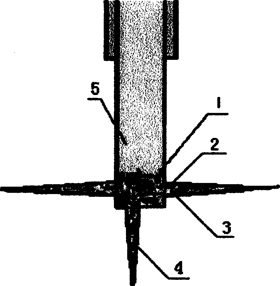 Filling and leakage blocking process for cracking leak gravel