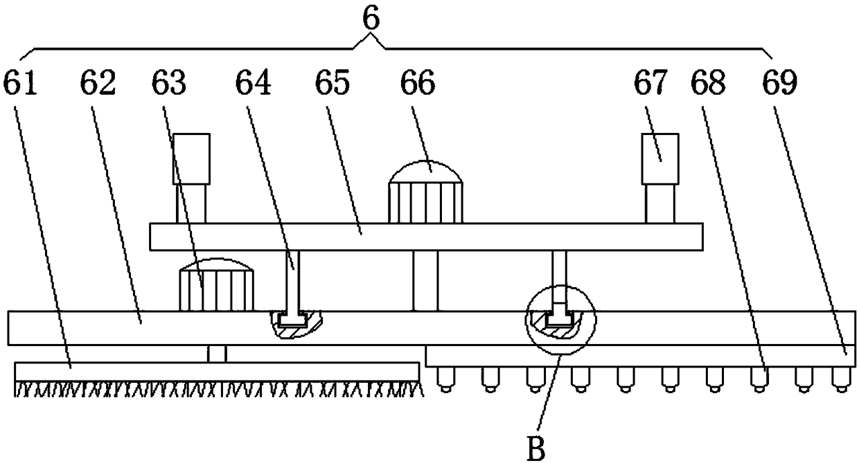 Working method of automatic mold cleaning and drying device