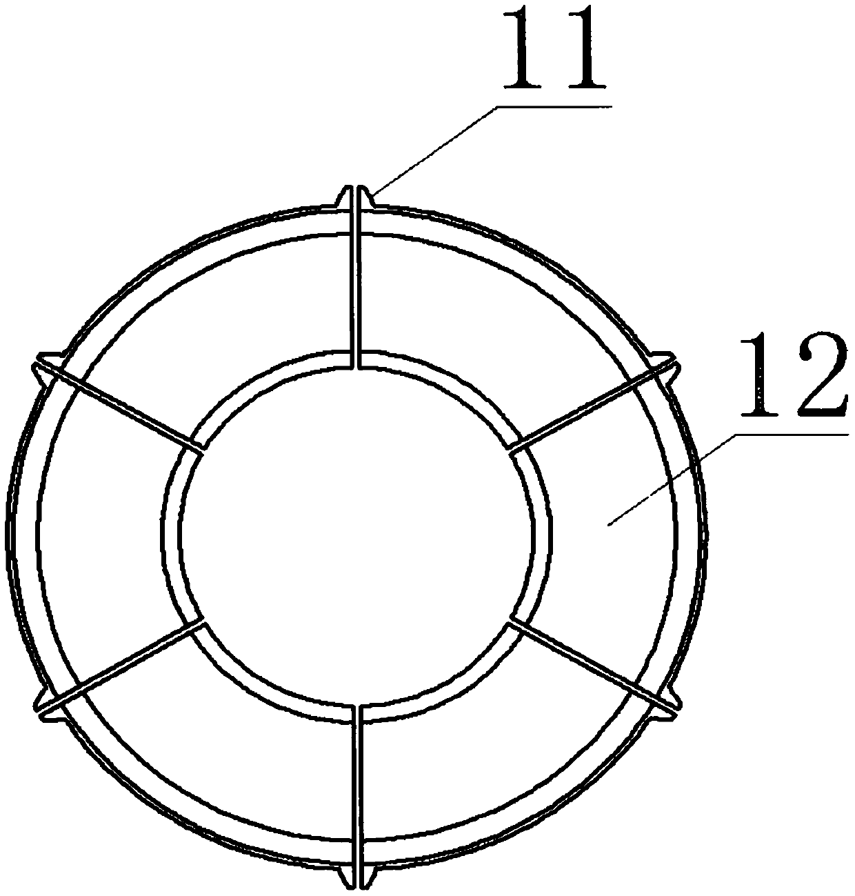 Inner spline part key side positioning spline expansion device and machining process thereof