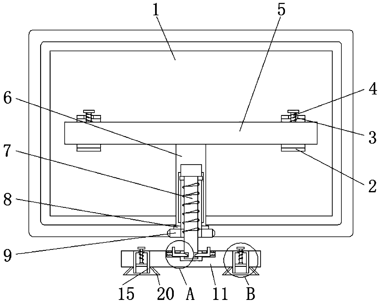 Fault detection device under vpx framework composite bus condition