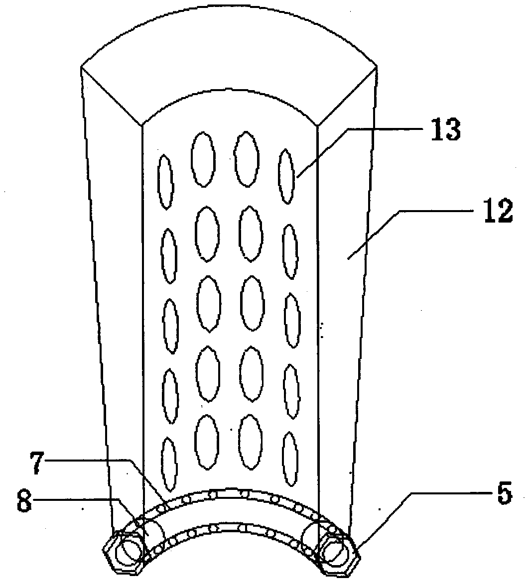 A steel pipe pile with hinged enlarged head