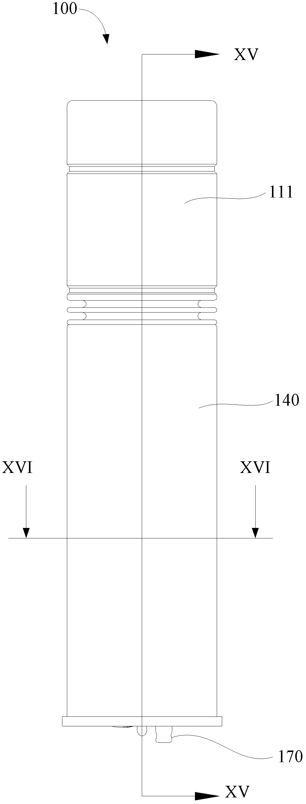 Flashlight and telescopic cylinder structure thereof