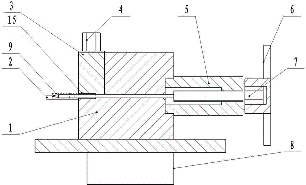 Nuclear fuel element core body removing device