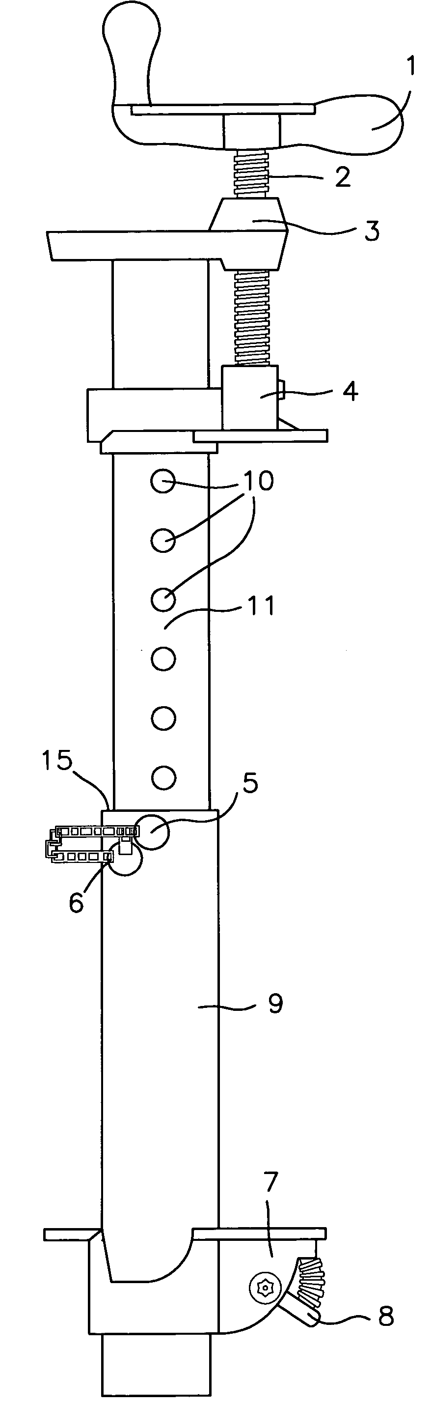 Extendable aluminum bar clamp