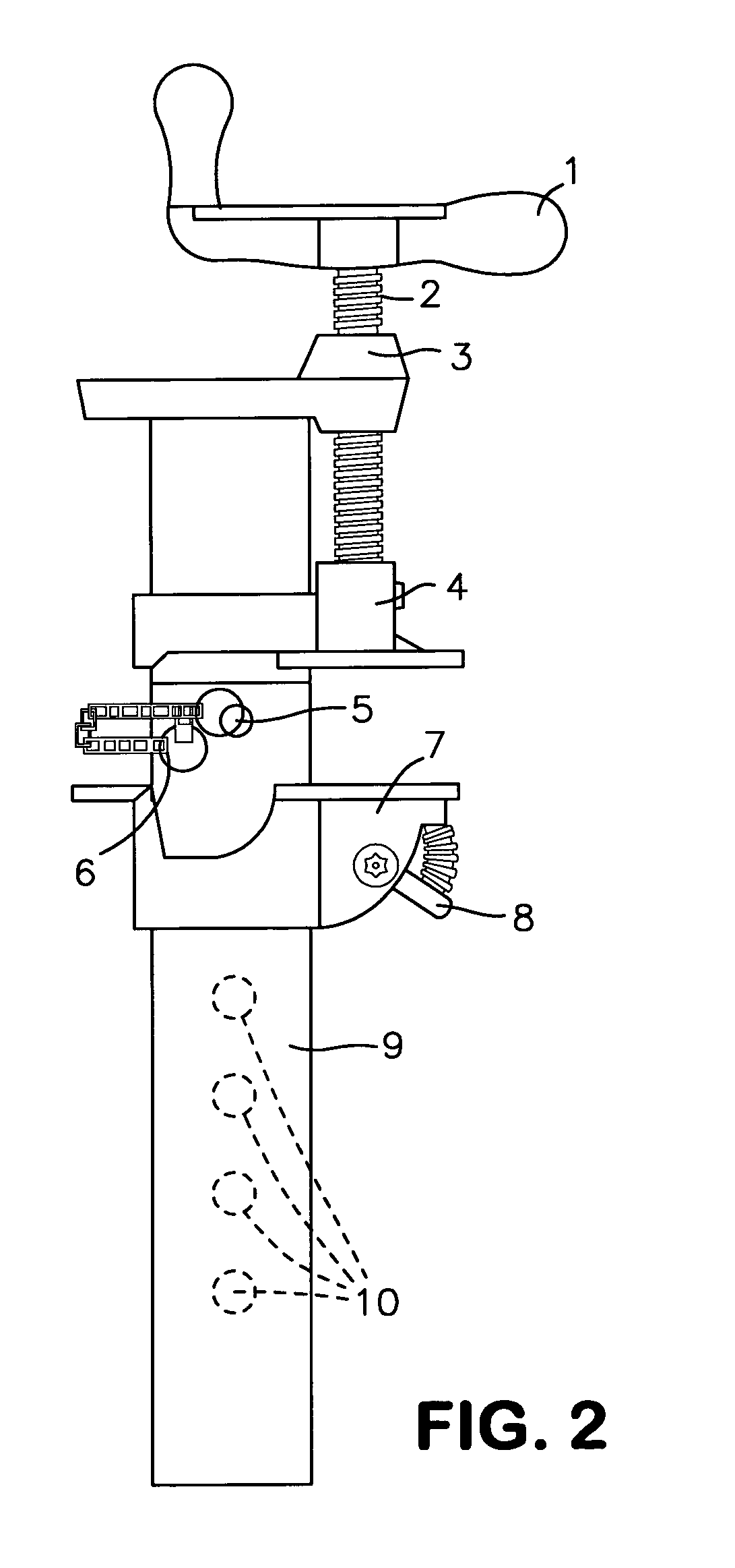 Extendable aluminum bar clamp