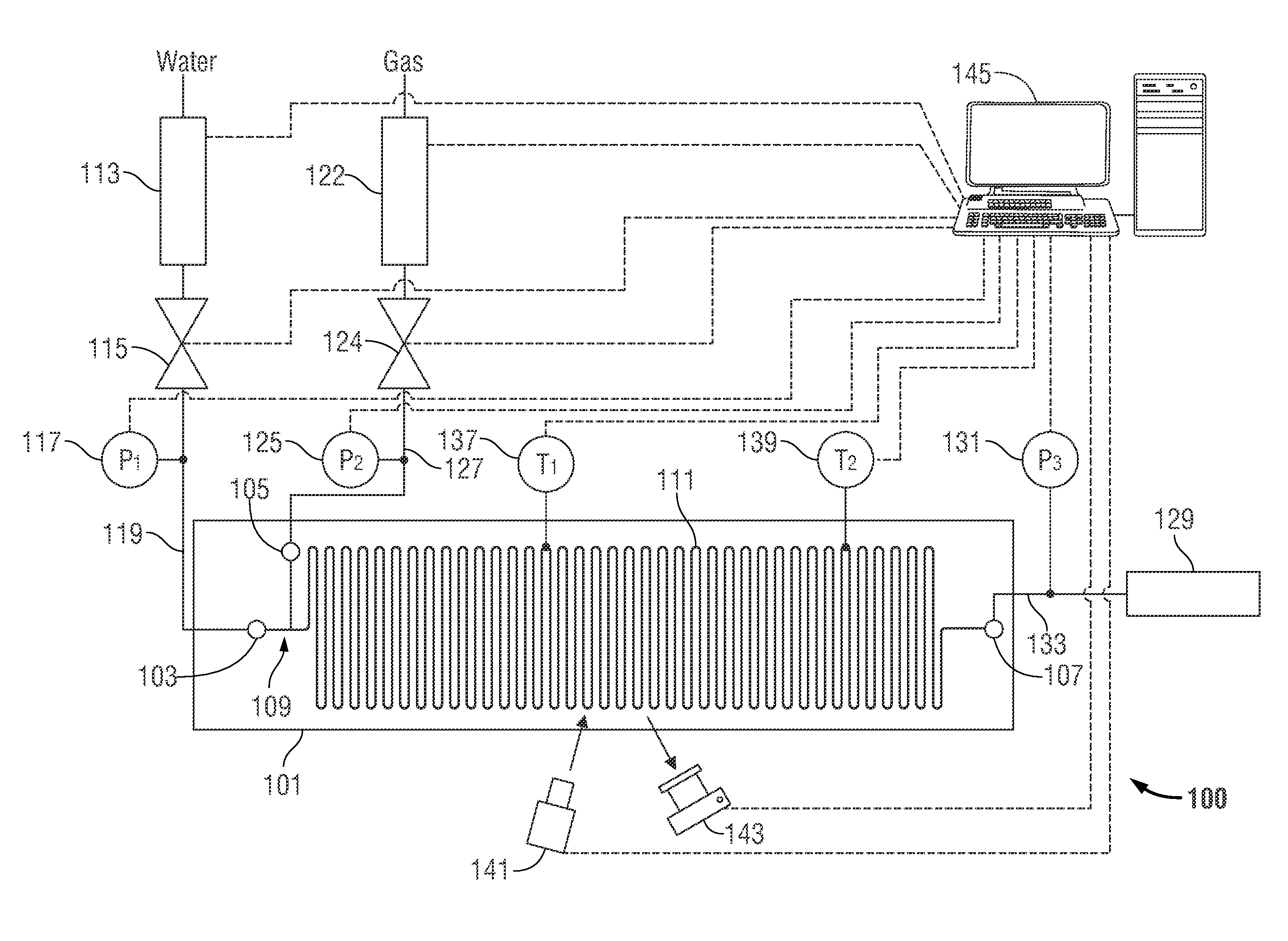 Method and apparatus for characterizing clathrate hydrate formation conditions employing microfluidic device