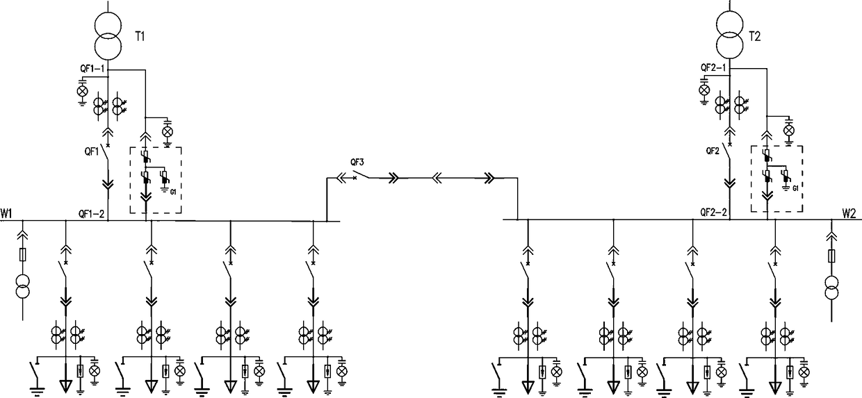 Overvoltage protection circuit for substation and application thereof