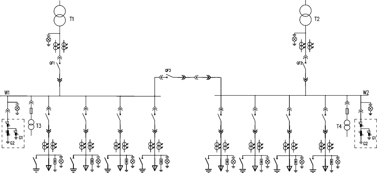 Overvoltage protection circuit for substation and application thereof