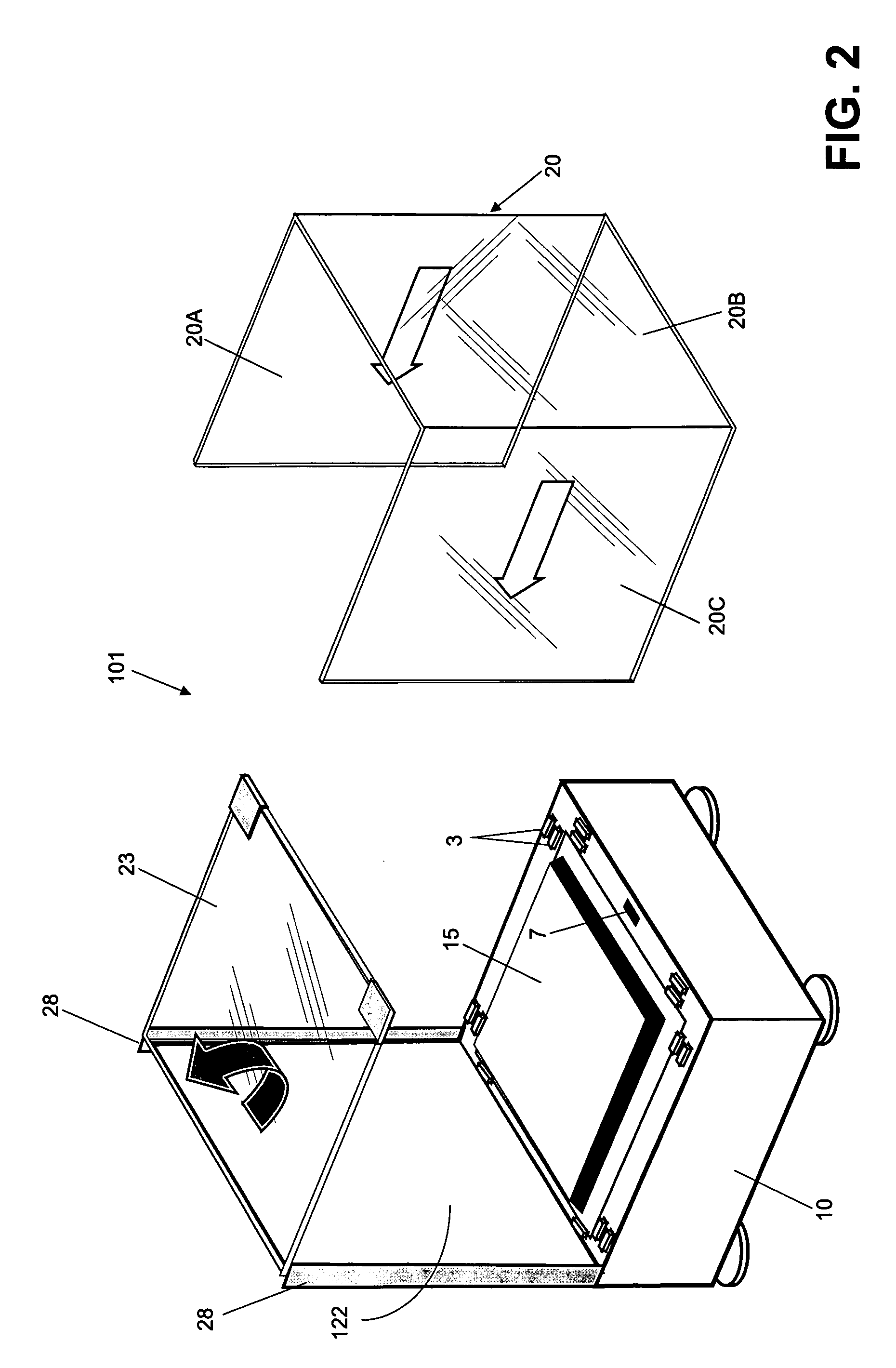 Balance with a draft protection device