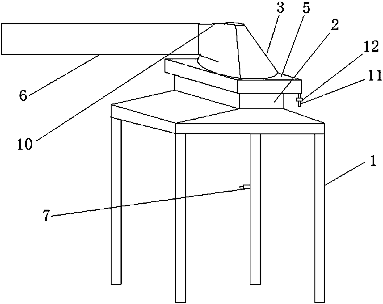 Drawing space purifying device