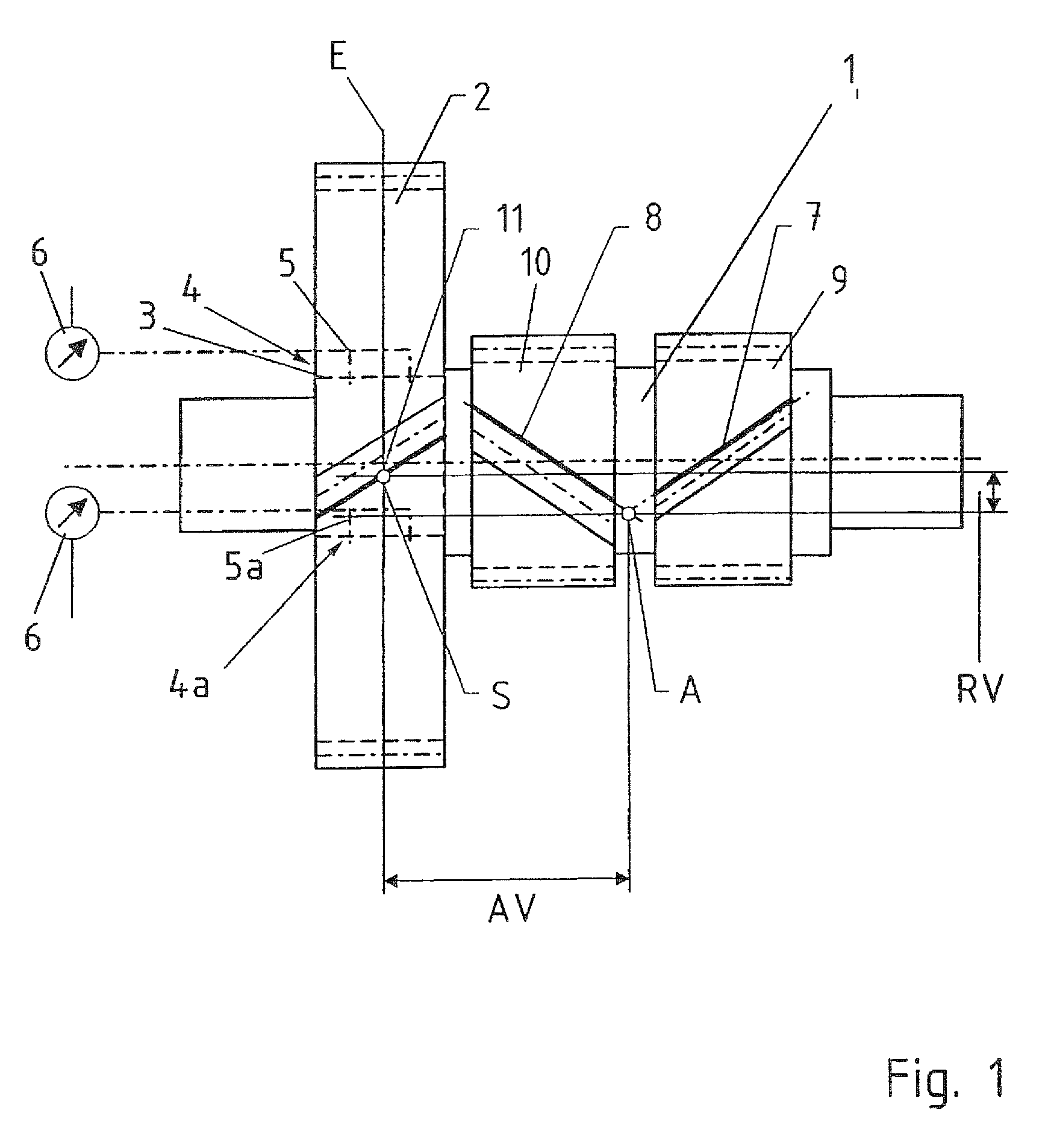 Method for setting the tooth face position of a gear wheel