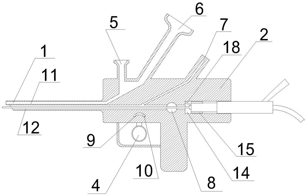 Ultrasonic percutaneous nephroscope integrated lithotripsy device and application thereof