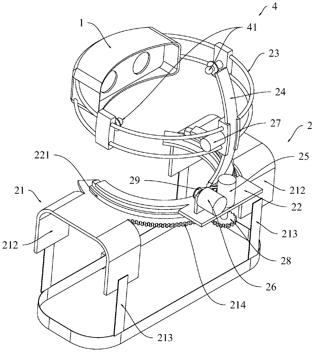 Head-mounted VR device