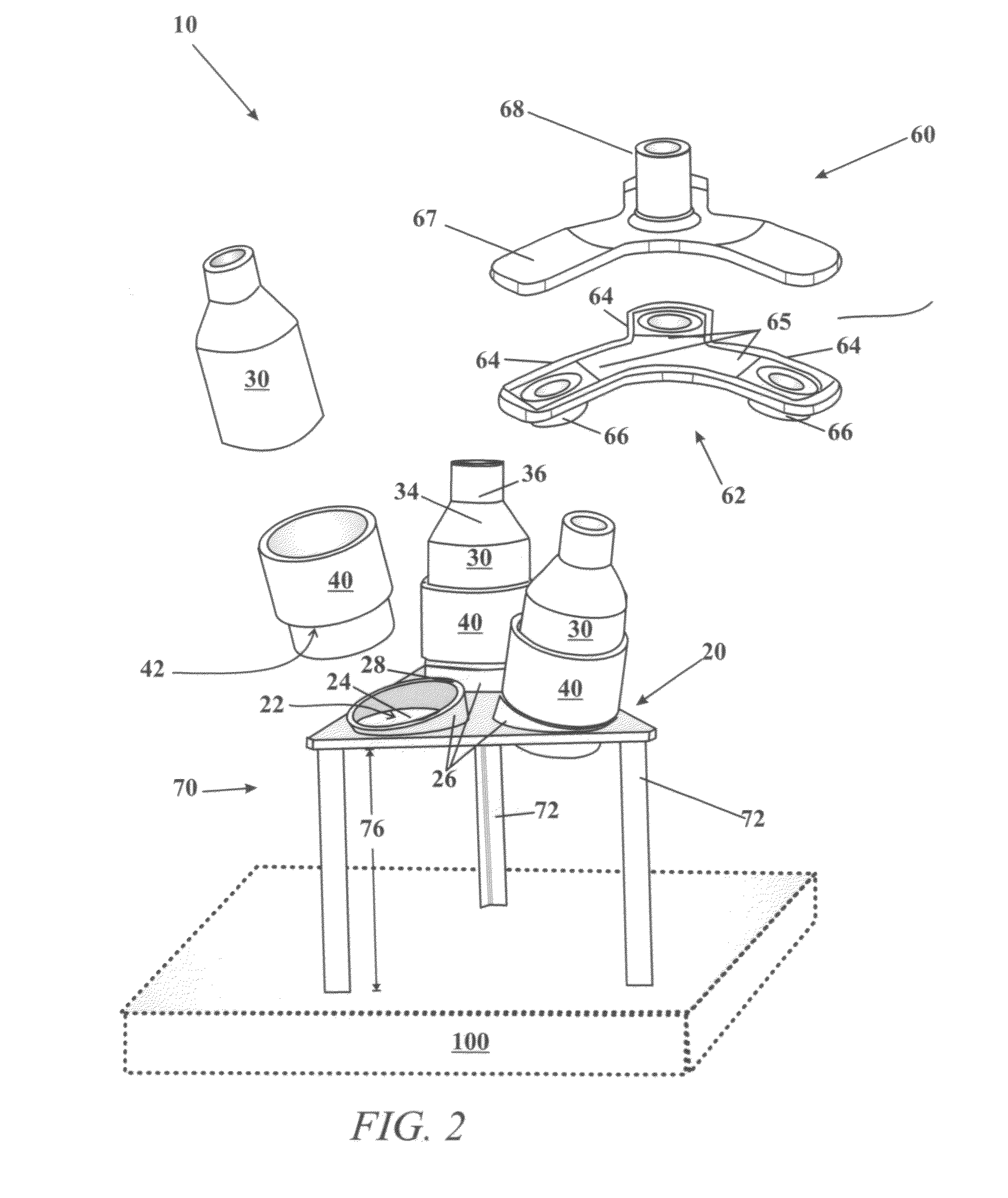 Holder that converges jets created by a plurality of shape charges