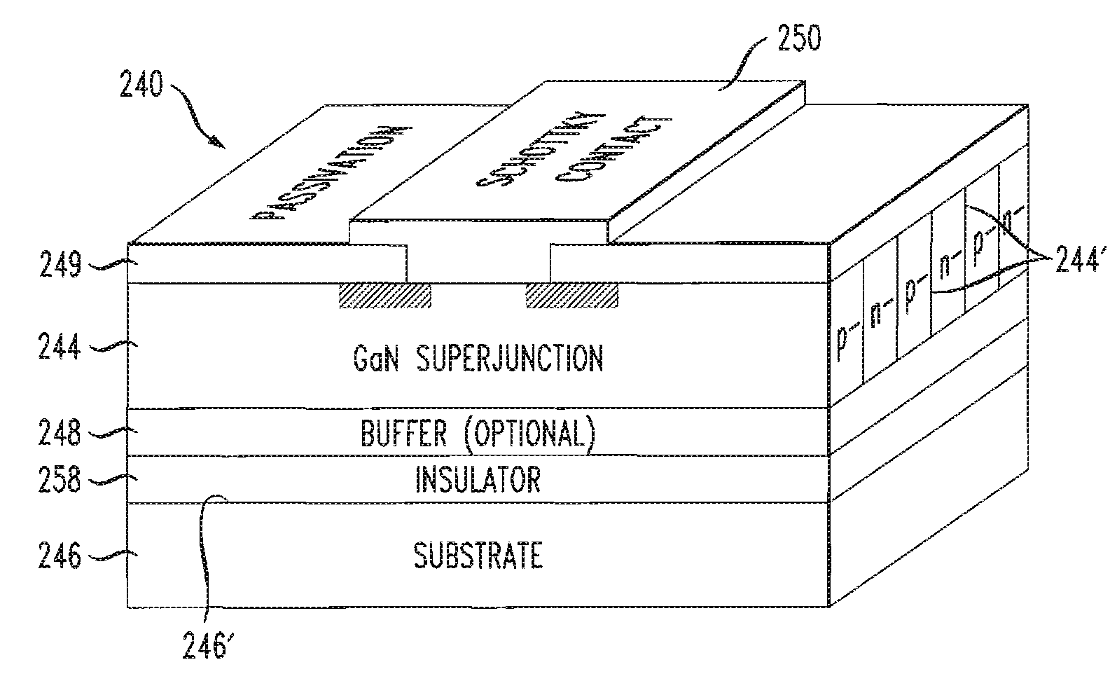 Breakdown voltage multiplying integration scheme