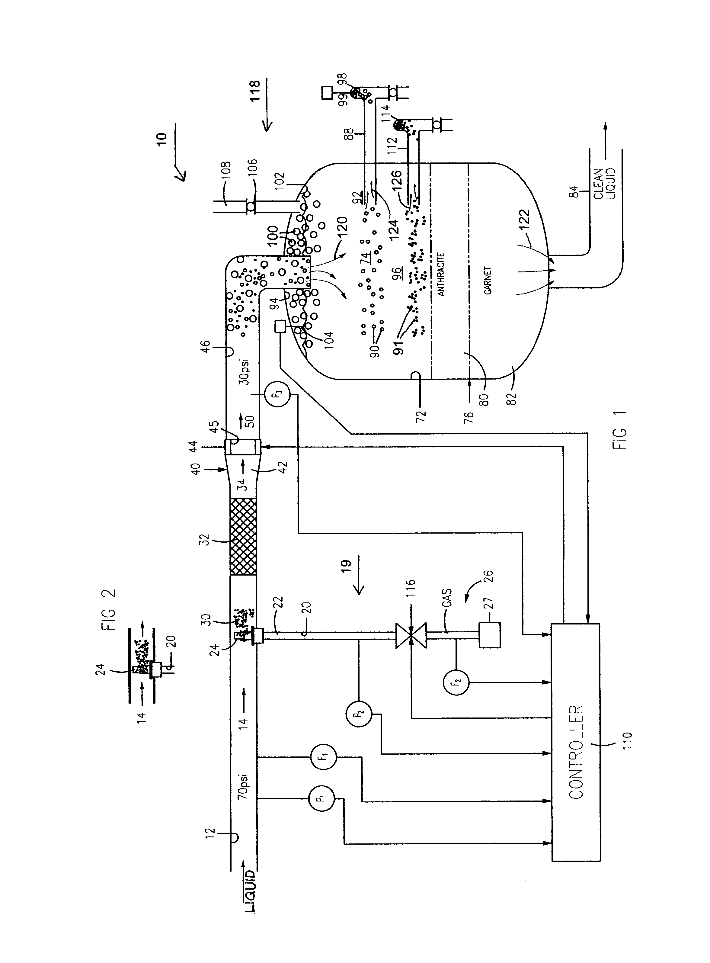 Gas bubble generation for coalescing