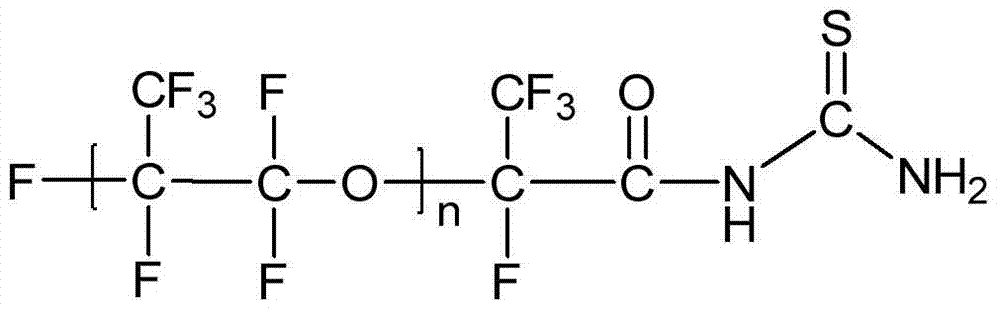 Fluorine-containing chelating agent based on thiourea coordination terminal and its preparation method and application