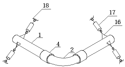 Large-diameter long-distance heat preservation combined pipeline structure and construction method thereof