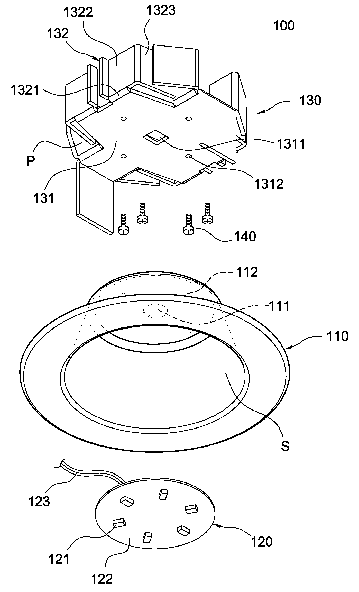 Heat-dissipating module and lamp having the same