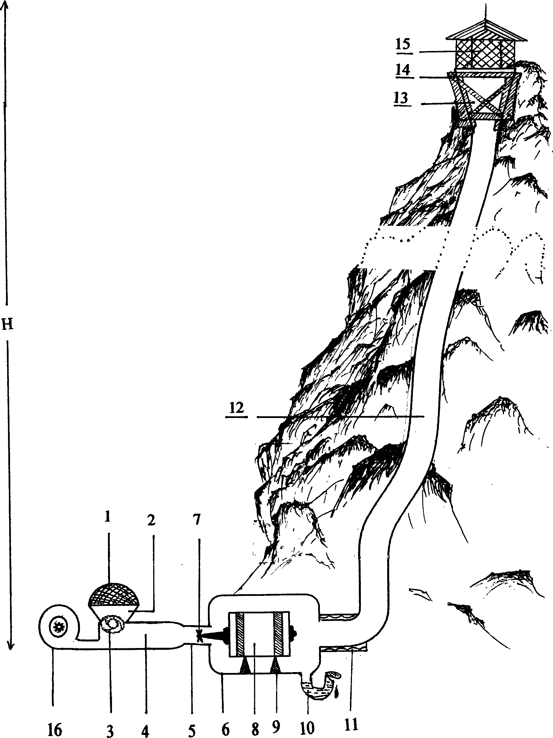 Artificial tornado generator and electricity generating method thereof