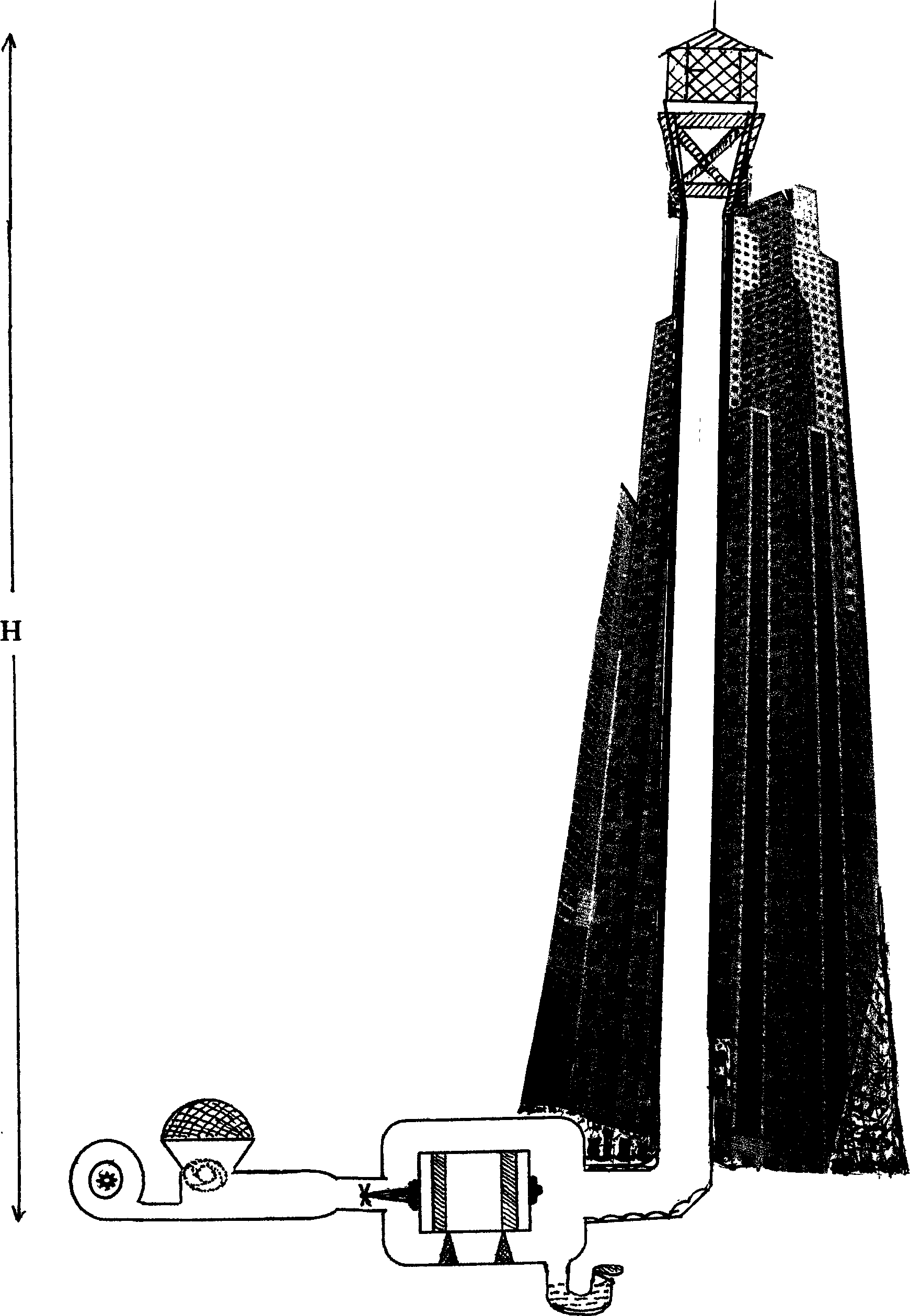 Artificial tornado generator and electricity generating method thereof