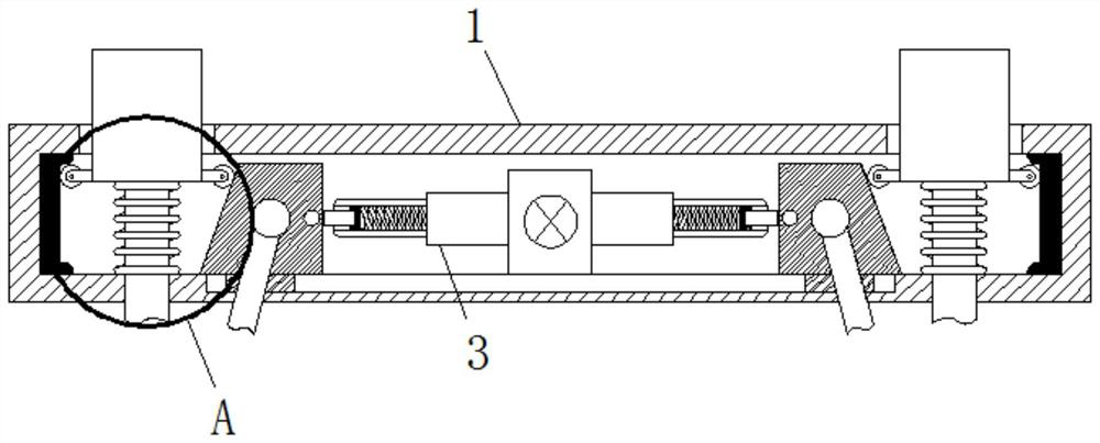 Automatic stretching type shockproof stretcher for emergency rescue