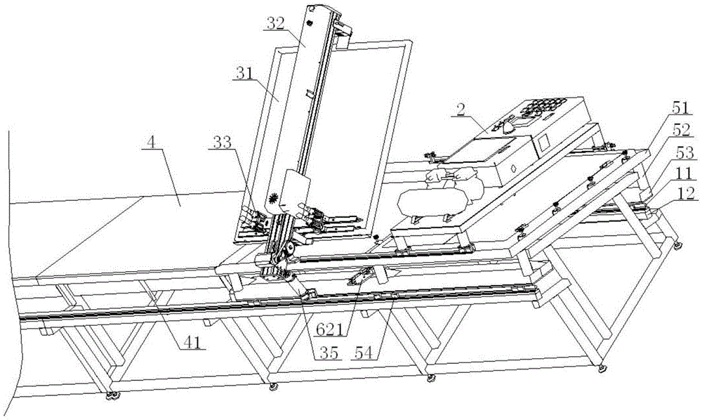 Thick plate printing device