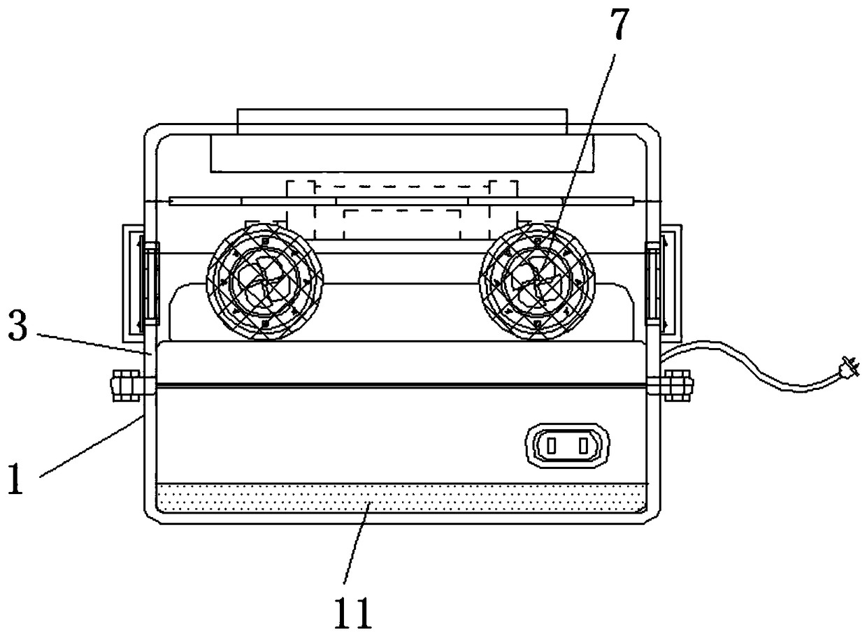 Dedusting and protective device for laser beam printer