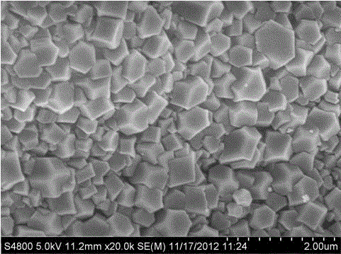 Method of rapidly preparing metal organic framework material thin-film from hydroxide nanowires and organic ligands under normal temperature