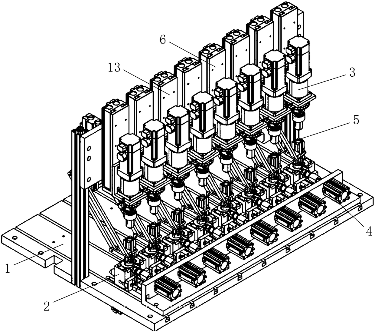 Valve element assembling and locking equipment and using method thereof