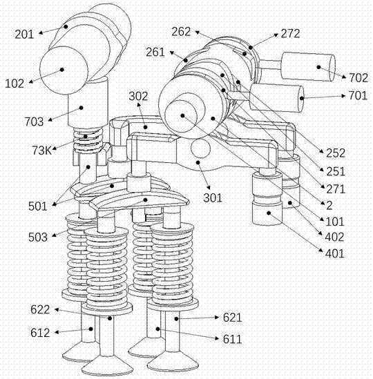 Compact multi-mode valve driving system