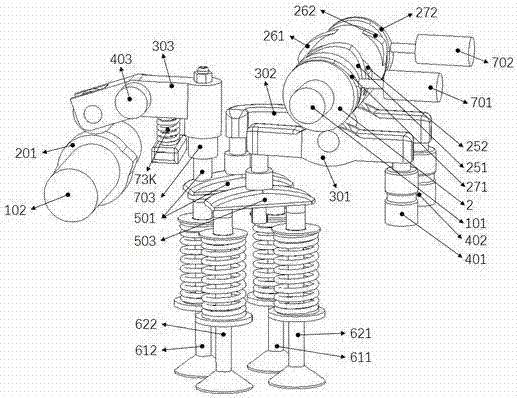 Compact multi-mode valve driving system